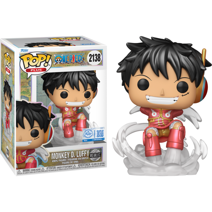 Funko Pop! Anime: One Piece - Plus! Monkey D. Luffy (Metallic Funko Pop! Anime: One Piece - Plus! Monkey D. Luffy (Metallic
