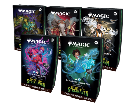 Magic The Gathering TCG - Secrets Of Strixhaven Commander Decks (Set of 5)