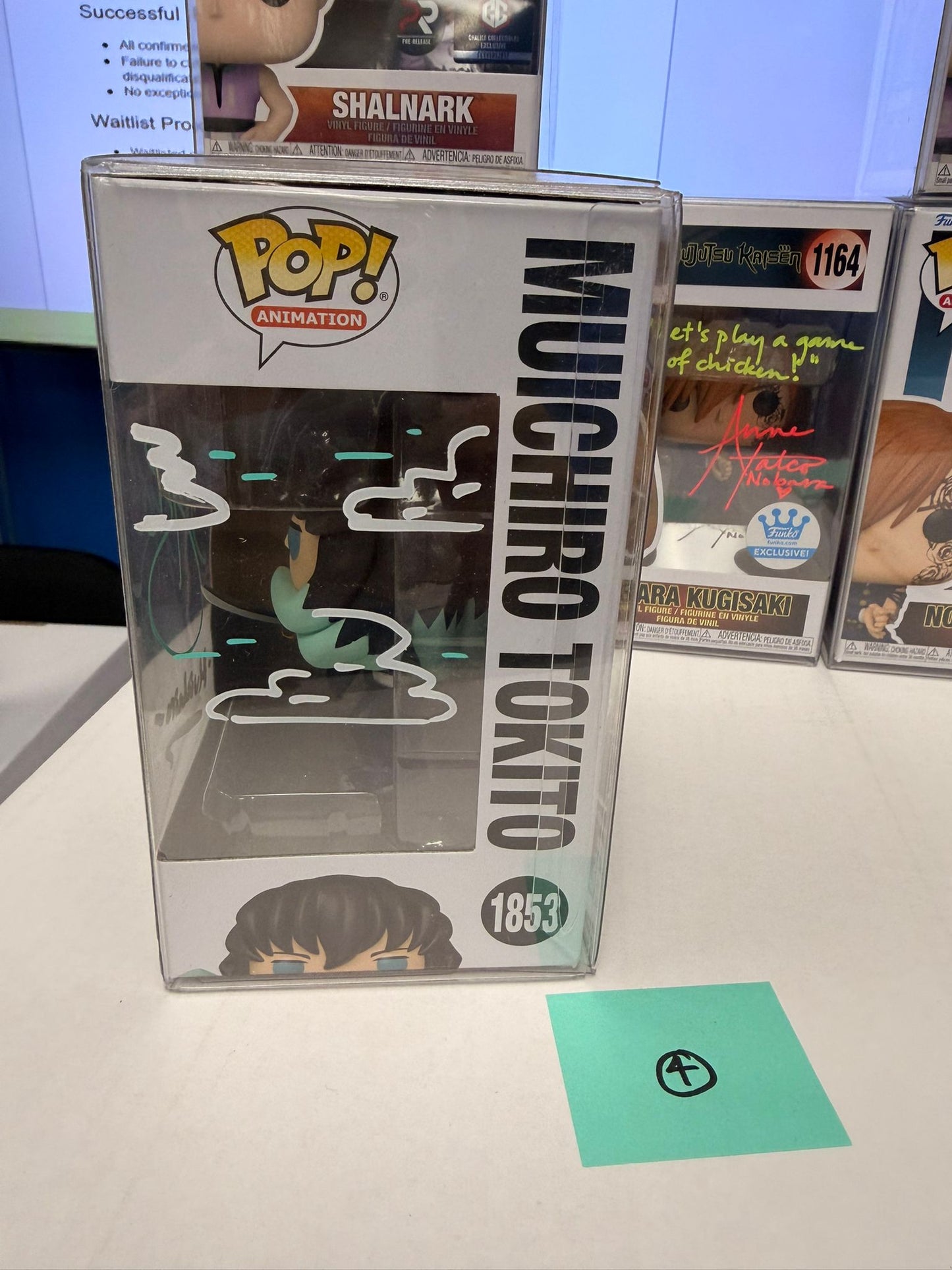 Funko Pop! Anime: Demon Slayer - Muichiro Tokito #1853 / #1193 SIGNED BY GRIFFIN BURNS