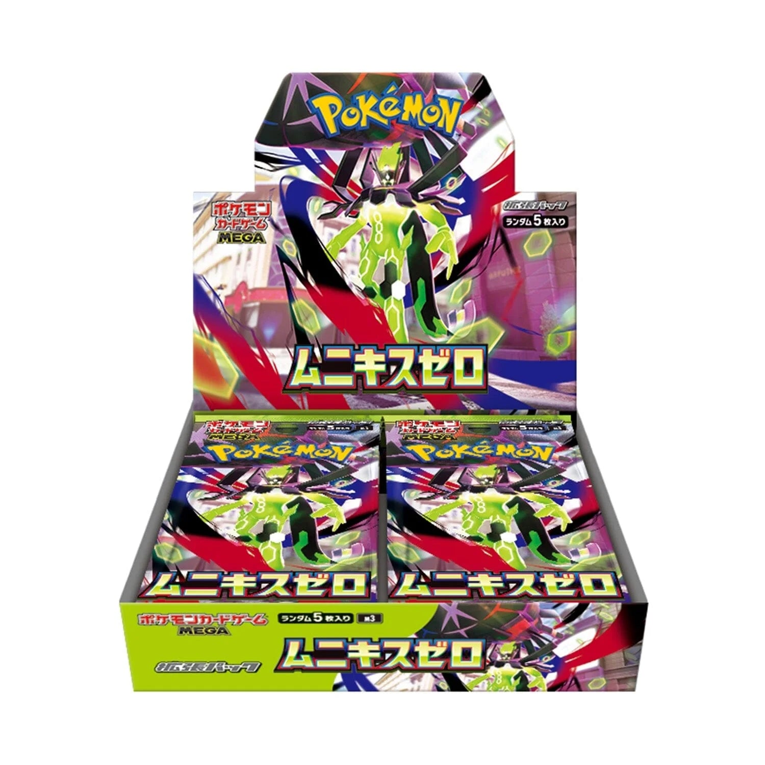Pokemon 3Boxシュリンク付き Zero Munikis Card Pokemon TCG: JAPANESE Zero Munikis / Nihil - (M3) Expansion Mega ポケモンカードゲーム