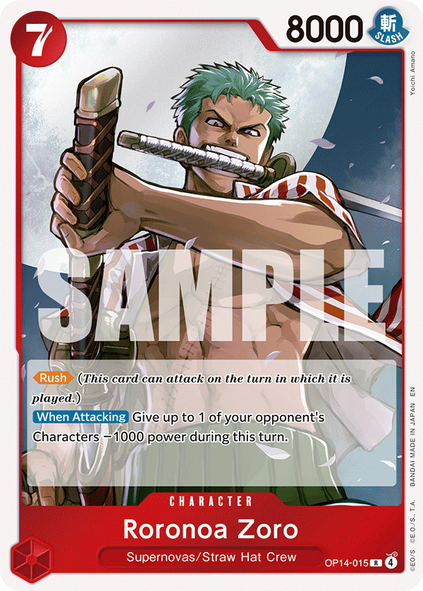One Piece TCG - Roronoa Zoro OP14-15