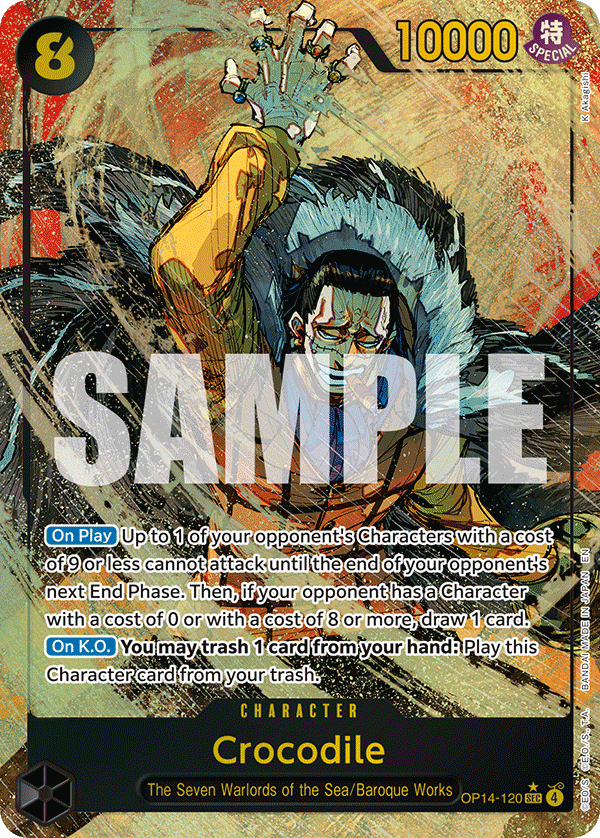 ONE PIECEカード One Piece TCG - Crocodile OP14-120 (Alternate Art) – MyPops.ca