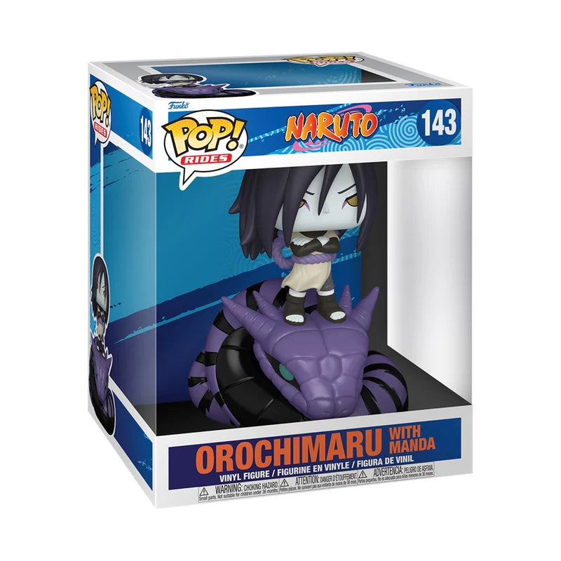 Funko Pop! Anime: Naruto - Hiruzen Sarutobi / Rock Lee / Temari / Kankuro / Gaara / Rides! Orochimaru with Manda *PREORDER*