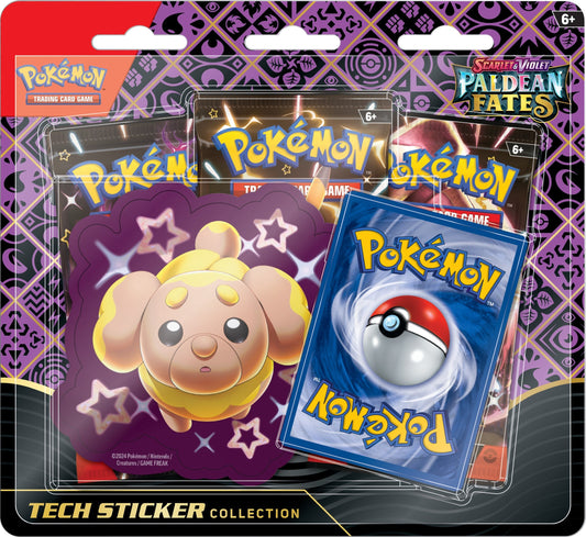 Pokemon TCG: Scarlet & Violet - Paldean Fates Tech Sticker Collection (Fidough / Greavard / Maschiff)