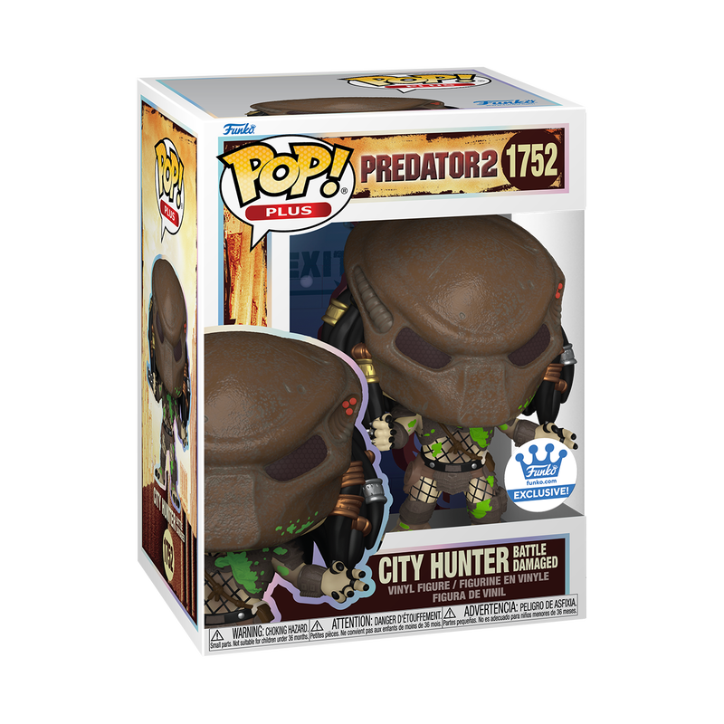 Funko Pop! Plus PREDATOR 2 City Hunter (Battle Damaged) FUNKO SHOP EXCLUSIVE #1752 *PREORDER*