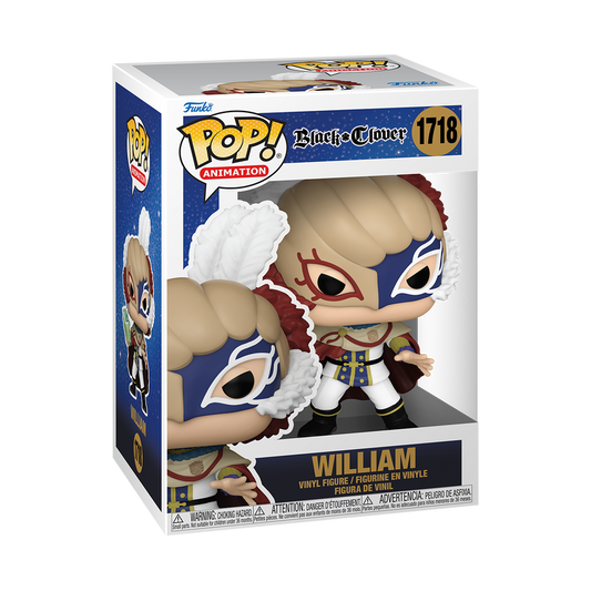 Funko Pop! Anime: Black Clover - William Vangeance #1718 / Leopold Vermillion #1719 / Magna Swing #1720 / Secre #1721 / Vanessa Enoteca #1722 **PREORDER**