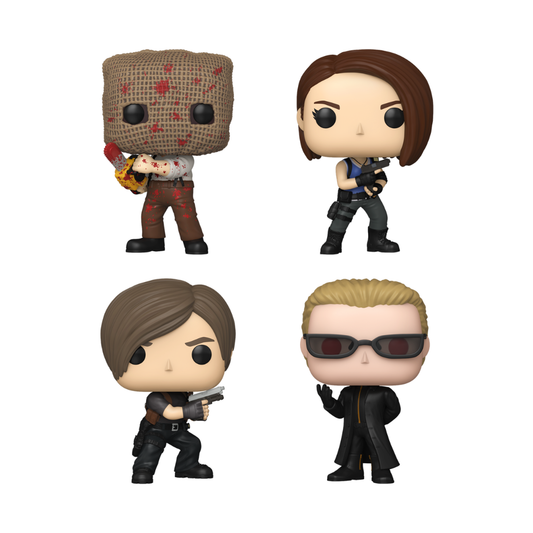 Funko Pop! Games: Resident Evil - Chainsaw Villager / Jill Valentine / Leon S. Kennedy / Albert Wesker *PREORDER*