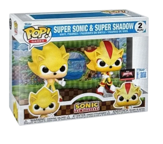 Funko POP ファンコポップ　スーパーソニック　スーパーシャドウ　シルバー Funko Pop! Games: Sonic The Hedgehog - Super Sonic & Super Shadow