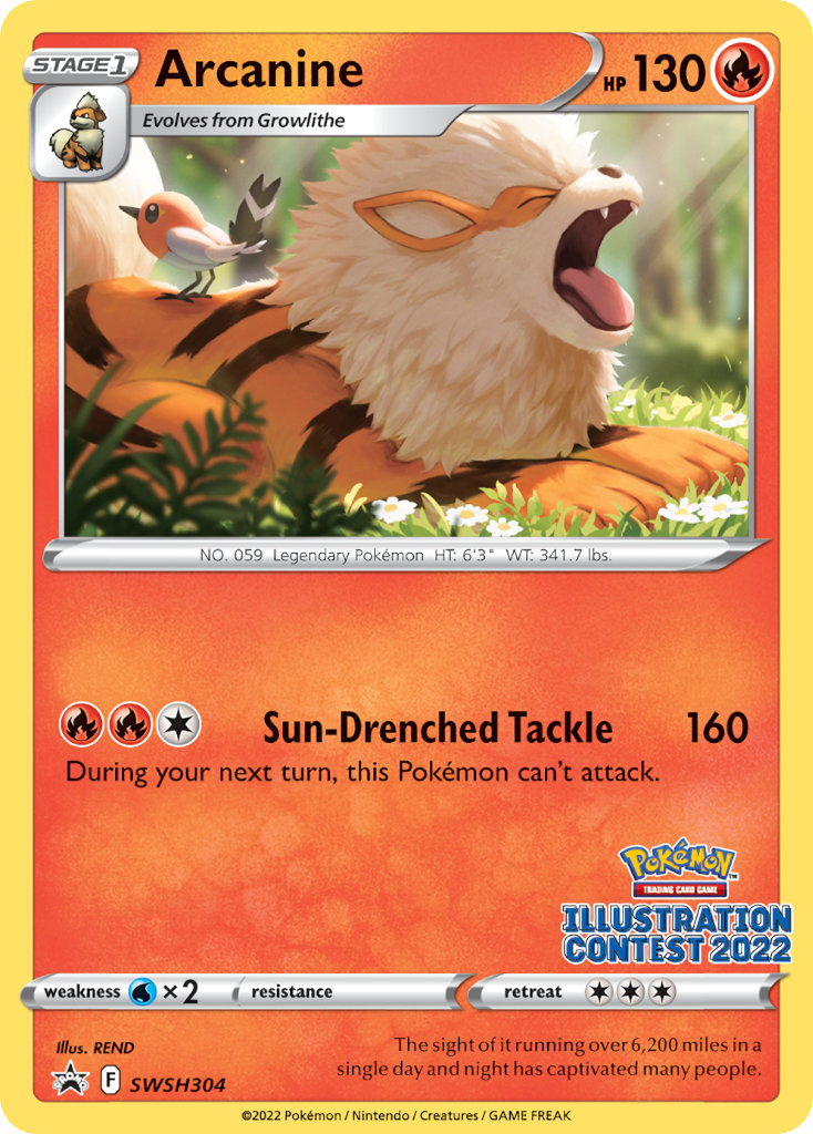 Arcanine SWSH304 SWSH Black Star Promos - Promo