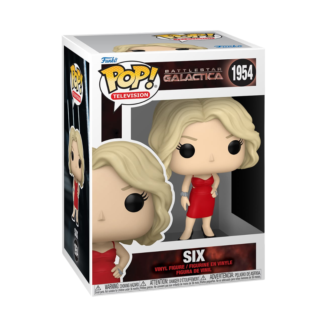 Funko Pop! Television: Battlestar Galactica - Cylon (Metallic) / Gaius Baltar / Kara "Starbuck" Thrace / Six *PREORDER*