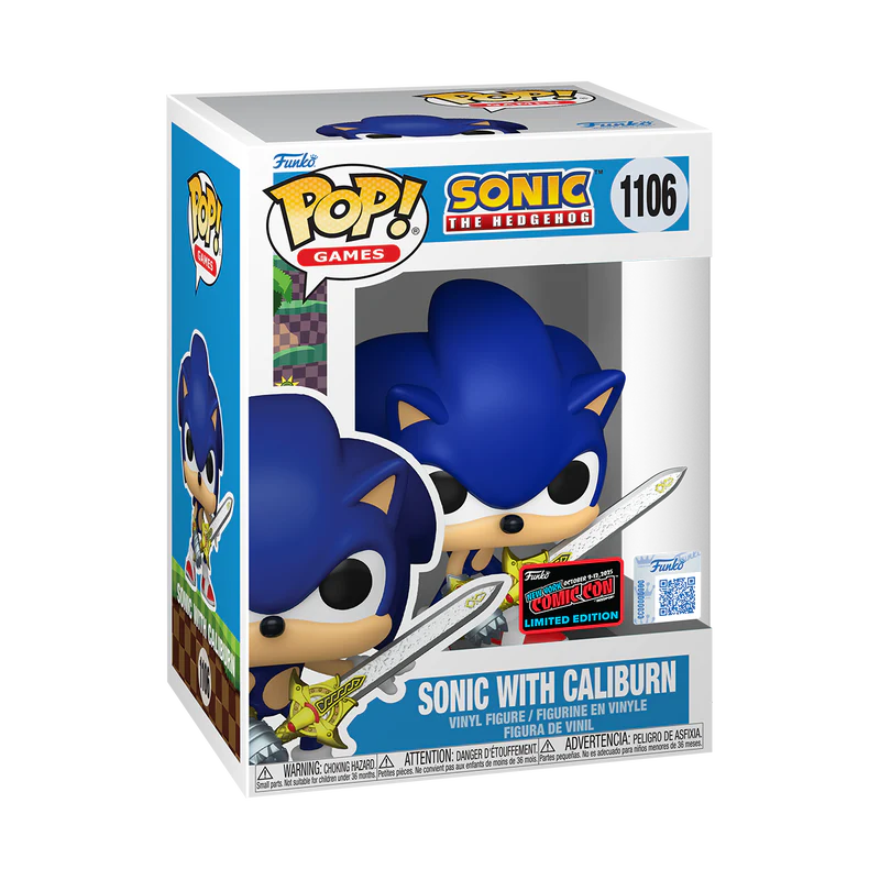 Funko Pop! Games: Sonic The Hedgehog - Sonic with Caliburn #1106