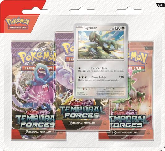 Pokemon TCG: Scarlet & Violet - Temporal Forces 3pc Blister Pack