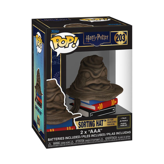 Funko Pop! Movies: Harry Potter - Sorting Hat (Lights & Sound) #203 / Monster Book #202 *PREORDER*