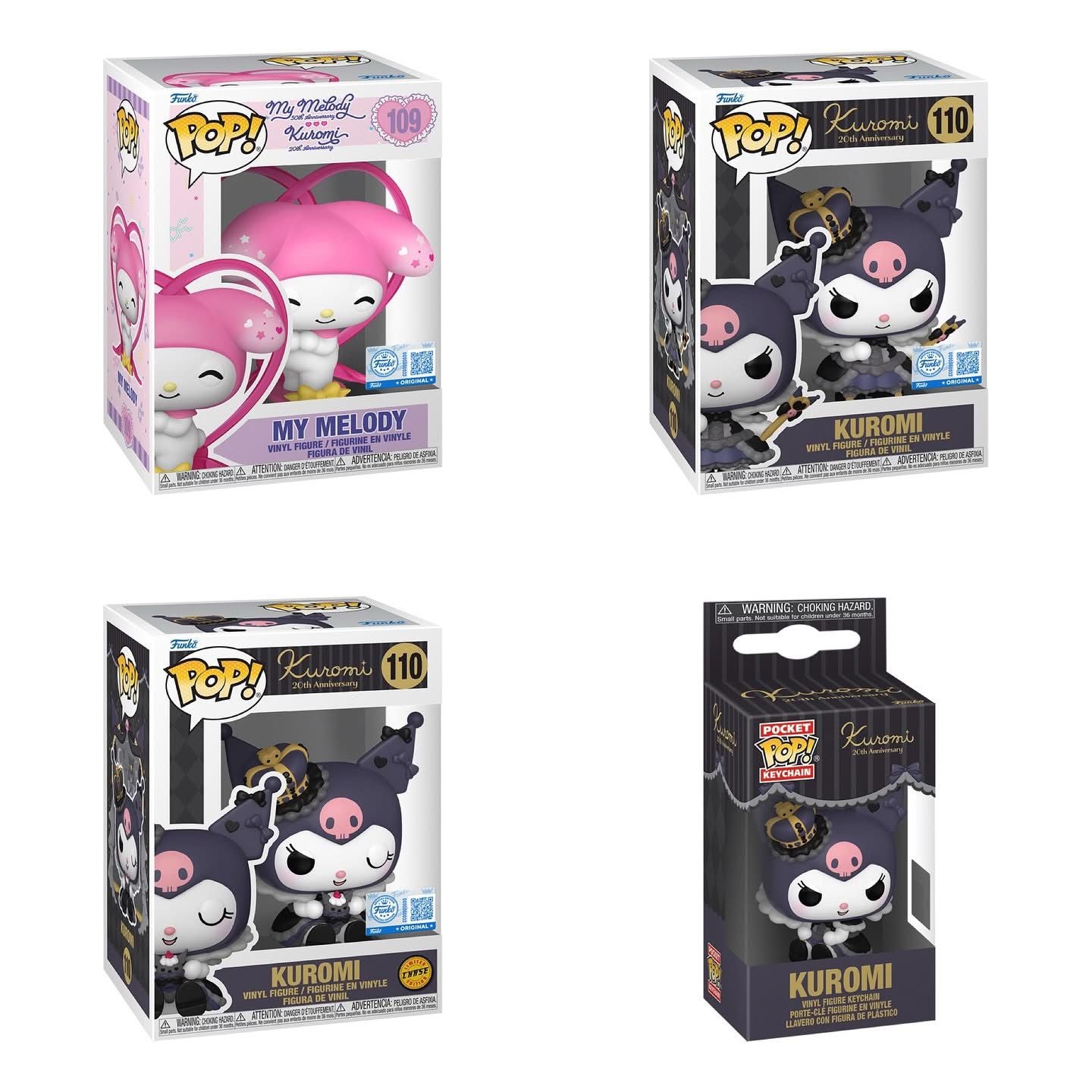 Funko Pop! Sanrio - My Melody #109 / Kuromi (Royal Outfit) #110