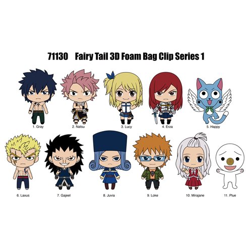 Fairy Tail 3D Foam MYSTERY Bag Clip – MyPops.ca