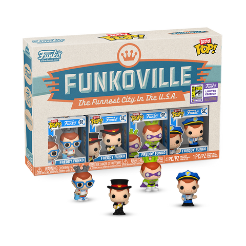 FUNKO BITTY POP! FUNKOVILLE FREDDY 4 pack [2023 SDCC SHARED EXCLUSIVE] *PREORDER*