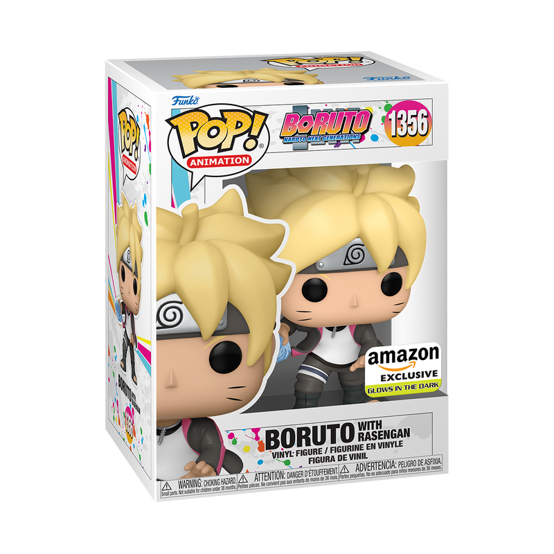 Funko Pop Anime Boruto with Rasengan GLOW 1356 AMAZON EXCLUSIVE