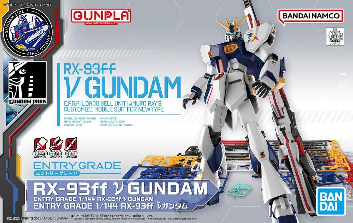 Bandai Entry Grade EG 1/144 RX-93ff ν Gundam Plastic Model – MyPops.ca
