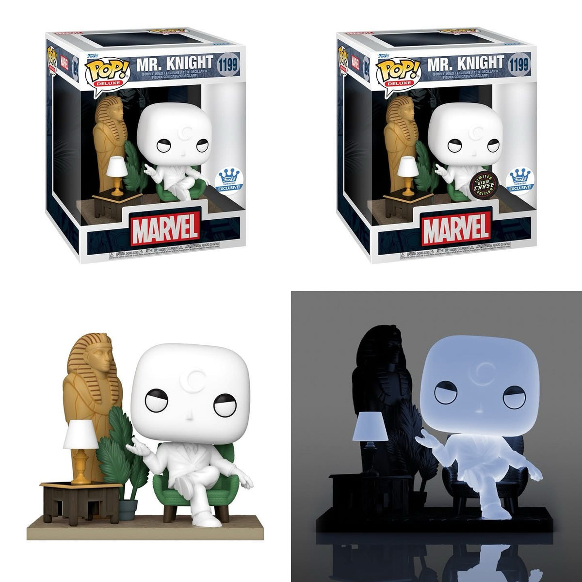 MARVEL - FUNKO POP!  ムーンナイト　ミスターナイト限定版 FUNKO POP! ムーンナイト ミスターナイト限定版 Amazon.com