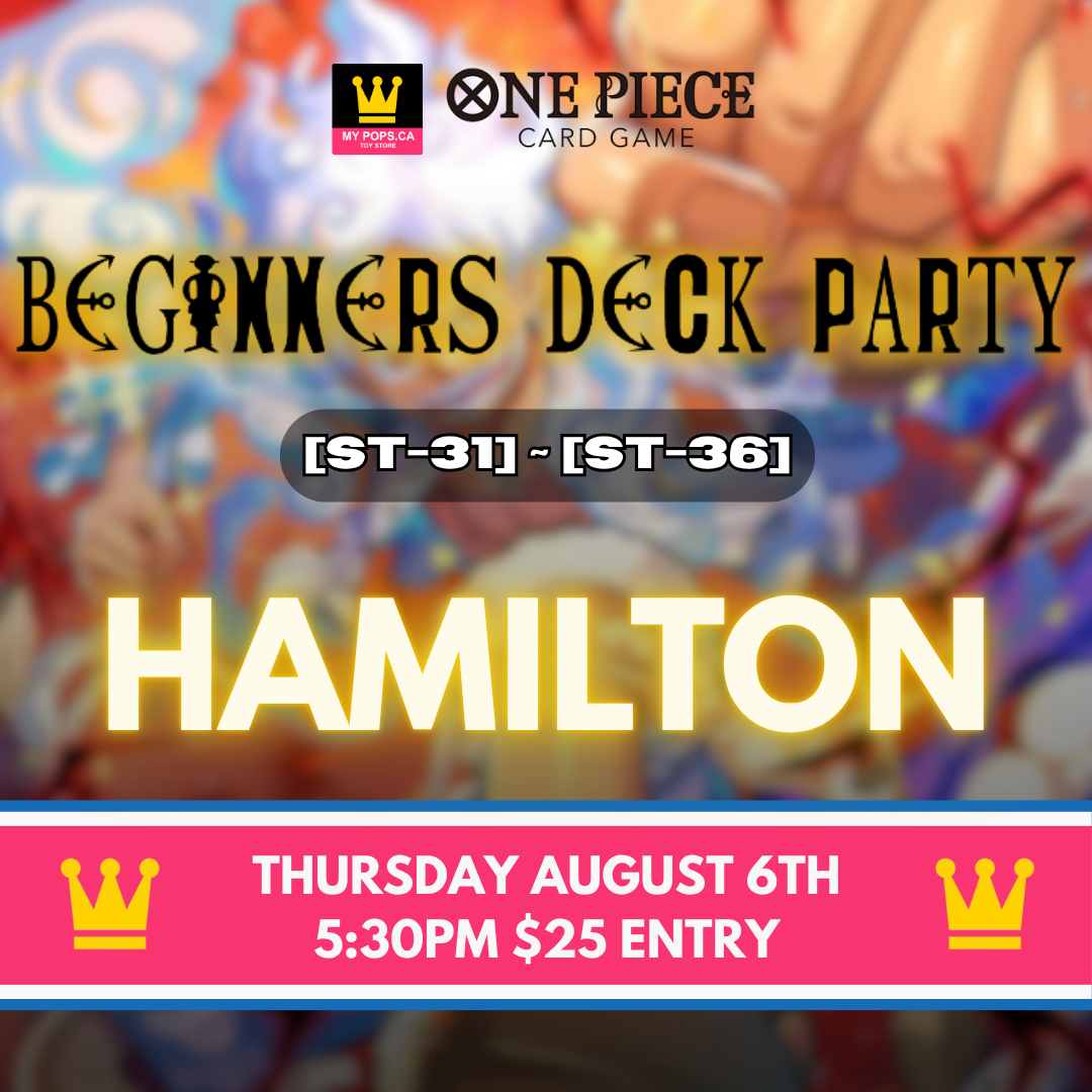 One Piece TCG - ST31-36 Beginner Deck Party - Hamilton - Thu Aug 6th @ 5:30pm
