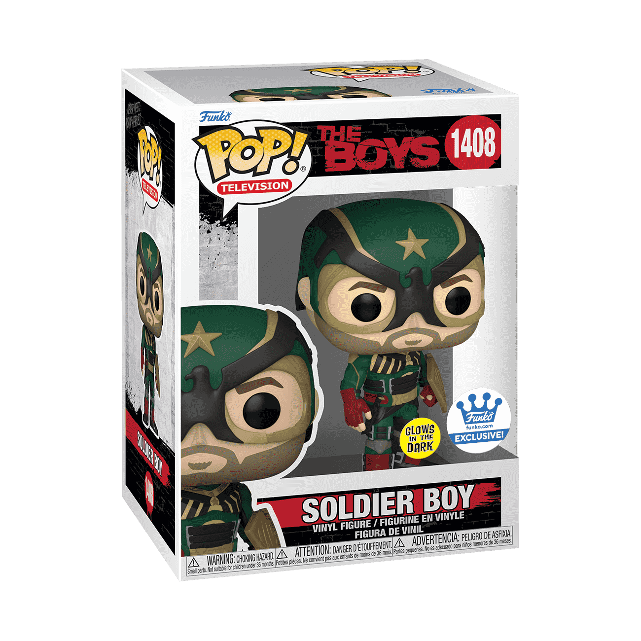 FUNKO POP! THE BOYS SOLDIER BOY GLOW IN THE DARK #1408 (FUNKO SHOP EXCL.) *PREORDER*