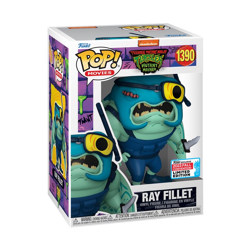 FUNKO POP! TMNT TEENAGE MUTANT NINJA TURTLES MUTANT MAYHEM RAY FILLET #1390  [NYCC FALL CONVENTION EXCLUSIVE] *PREORDER*