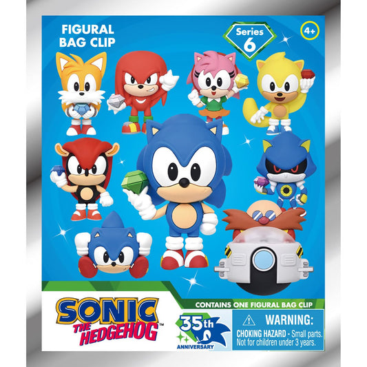 Games: Sonic The Hedgehog - Series 6 3D Foam Bag Clip Mystery Blind Bag