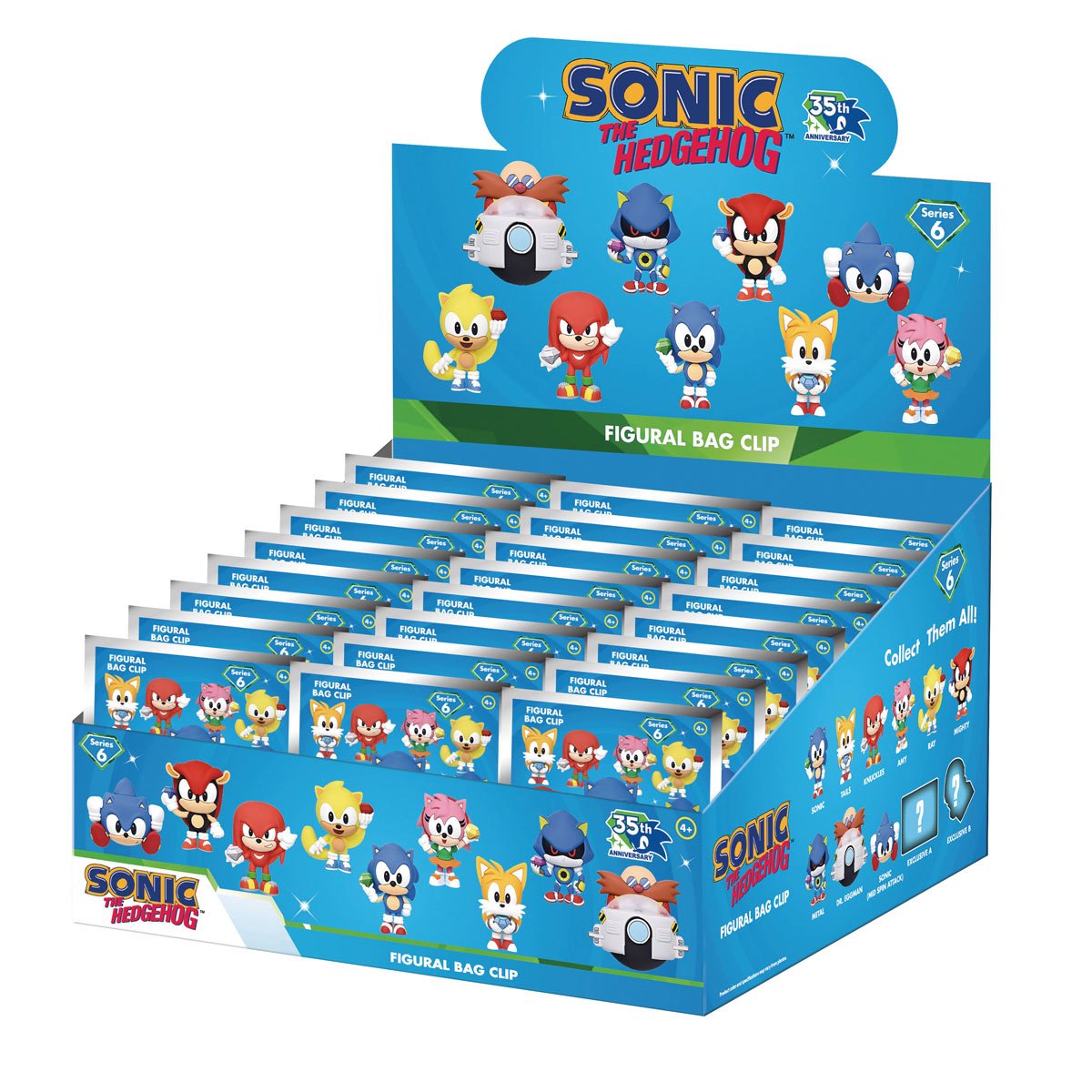 Games: Sonic The Hedgehog - Series 6 3D Foam Bag Clip Mystery Blind Bag