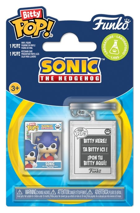 Funko Pop! Games: Sonic The Hedgehog - Sonic with Keychain Bitty Pop!