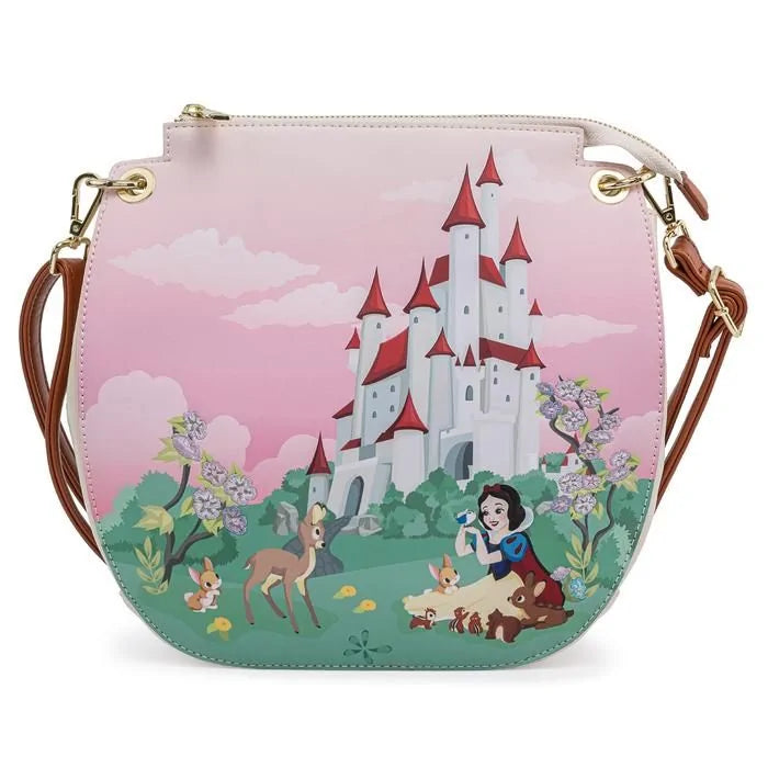 Loungefly Snow White Castle Disney Princess Crossbody Bag MyPops