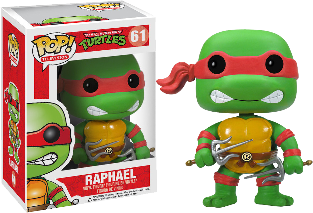 FUNKO POP! TELEVISION: TEENAGE MUTANT NINJA TURTLES [TMNT] - RAPHAEL #61