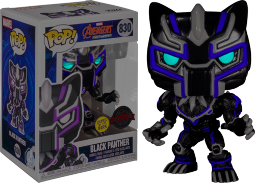 Funko Pop! Marvel Avengers Mech Strike Black Panther Glow #830