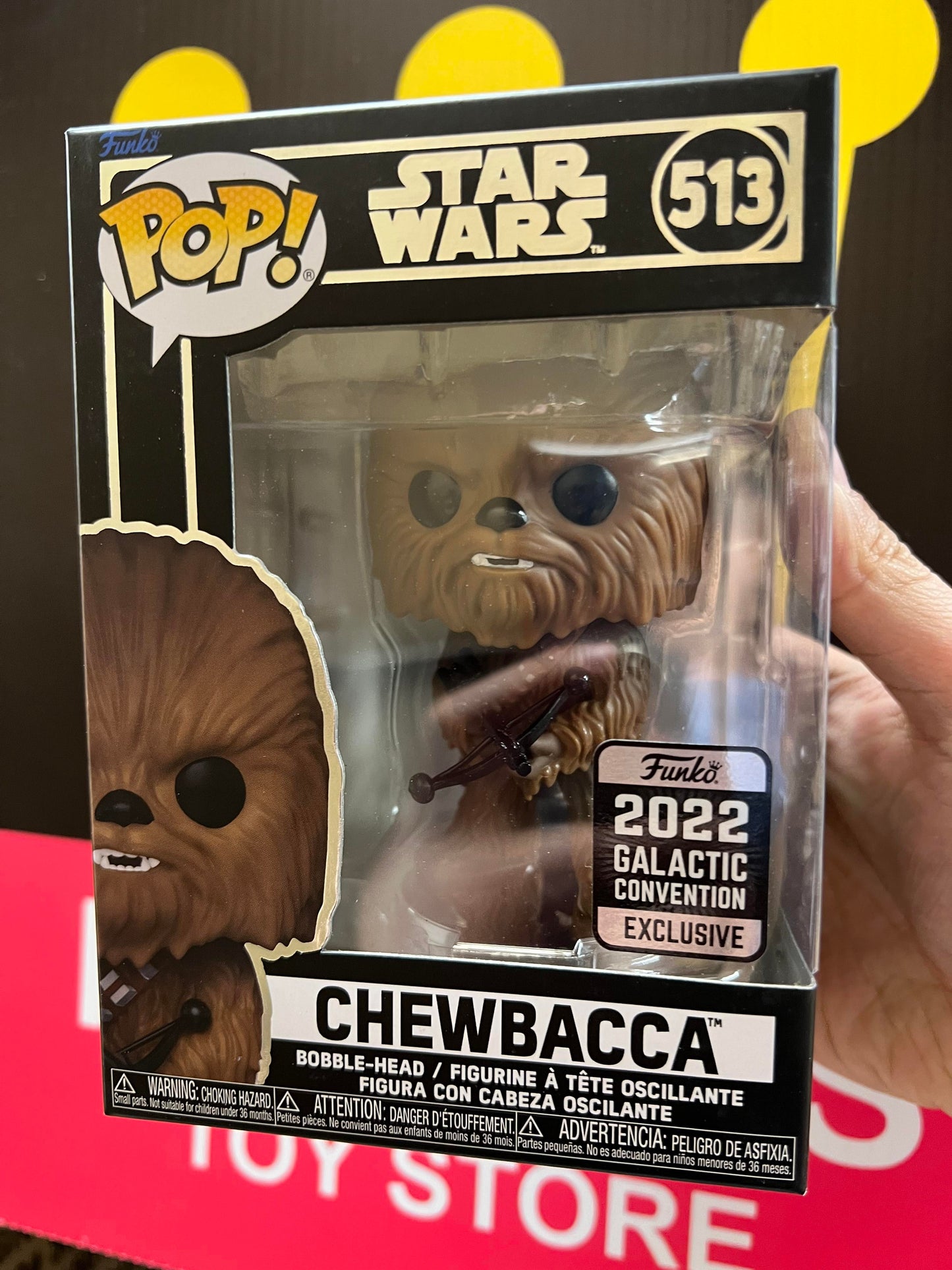 Funko Pop! STAR WARS 2022 GALACTIC CONVENTION CHEWBACCA #513
