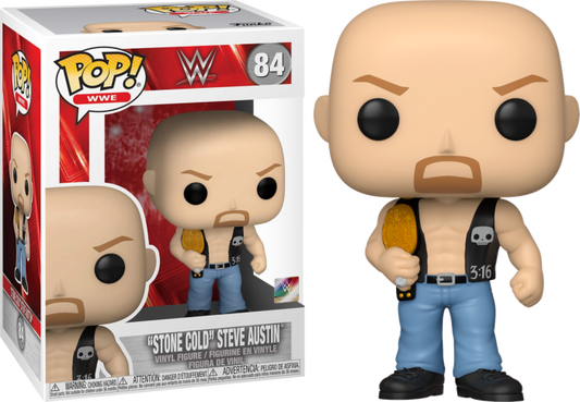 Funko Pop! Sports: WWE - "Stone Cold" Steve Austin (Metallic - with One Belt) #84