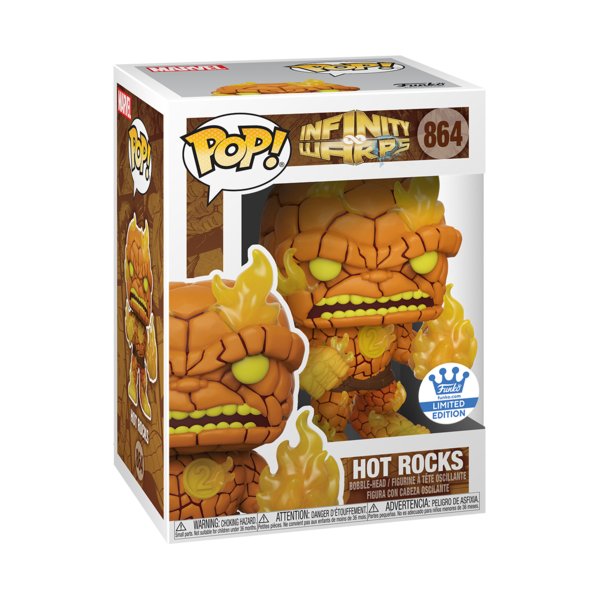 Funko Pop! MARVEL INFINITY WARPS - HOT ROCKS *FUNKO SHOP EXCLUSIVE* #864