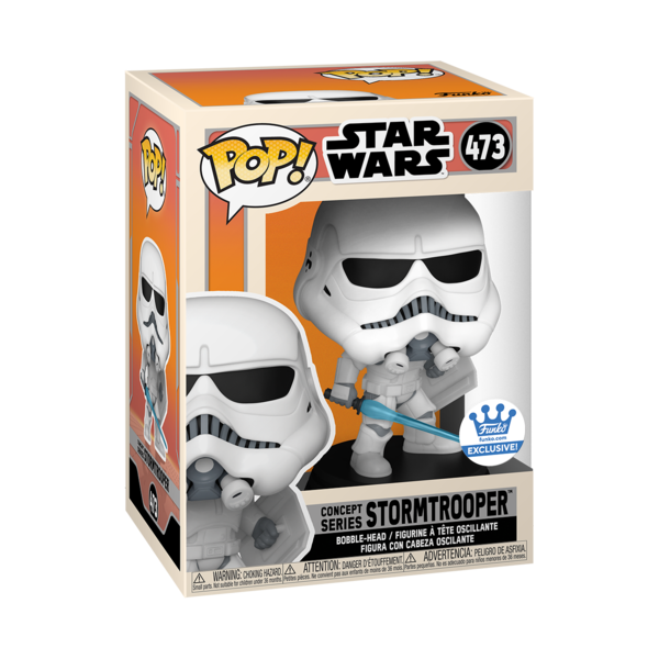 Funko Pop! STAR WARS CONCEPT SERIES STORMTROOPER WITH SHIELD AND LIGHTSABER *FUNKO SHOP EXCLUSIVE*