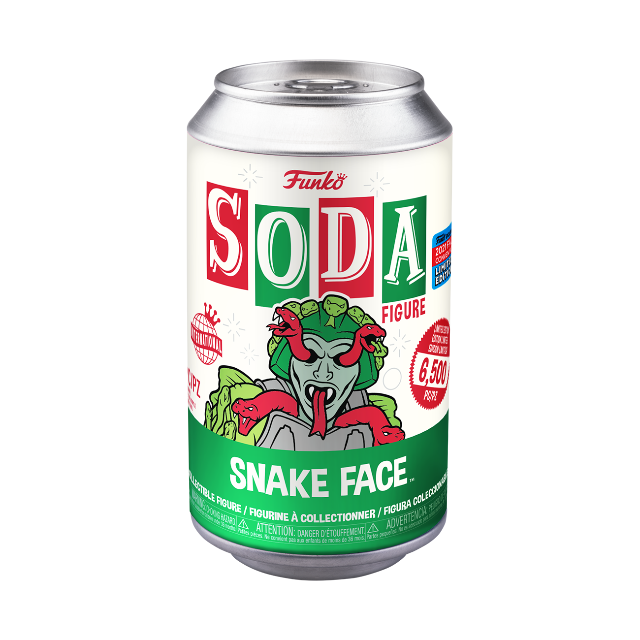 2021 NYCC Fall Convention MOTU Snake Face SODA VINYL LIMITED EDITION *MY POPS EXCLUSIVE*