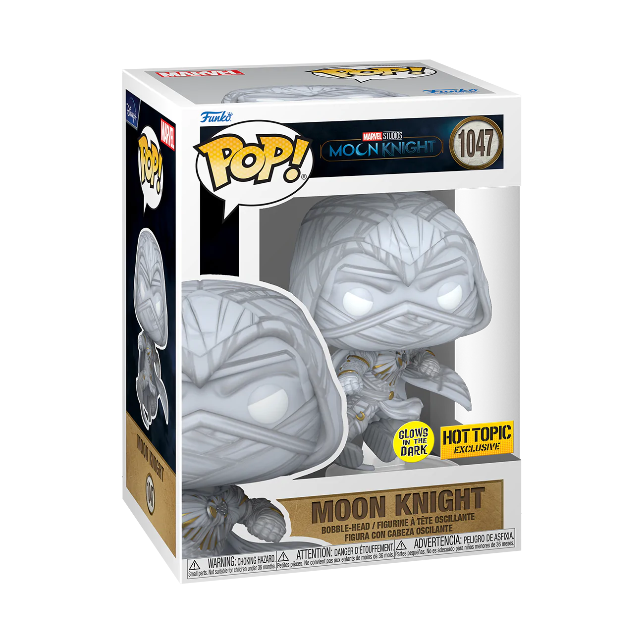 FUNKO POP! MARVEL MOON KNIGHT GITD *HOT TOPIC EXCLUSIVE** #1047