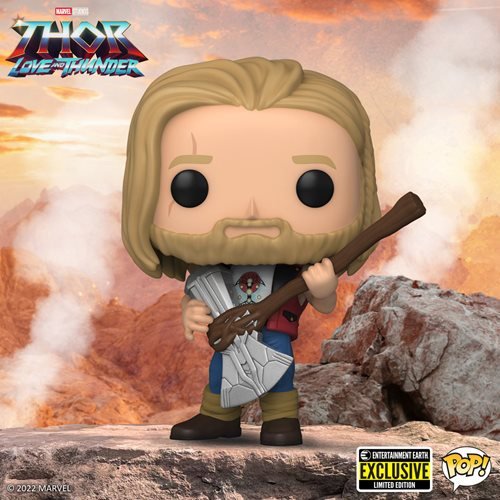 FUNKO POP! MARVEL: THOR LOVE & THUNDER RAVAGER THOR with STORMBREAKER AX #1085 *EE EXCLUSIVE*
