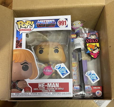 Funko Pop! Masters of the Universe FLOCKED HE-MAN MYSTERY BOX #991 *GAMESTOP EXCLUSIVE*