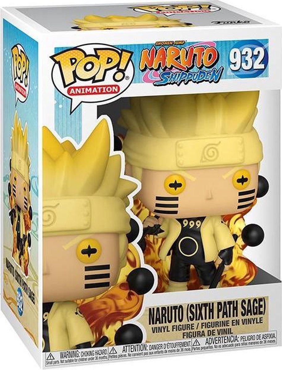 Funko NARUTOフィギュア Funko Pop! Anime: Naruto - Naruto (Six Path Sage) #932