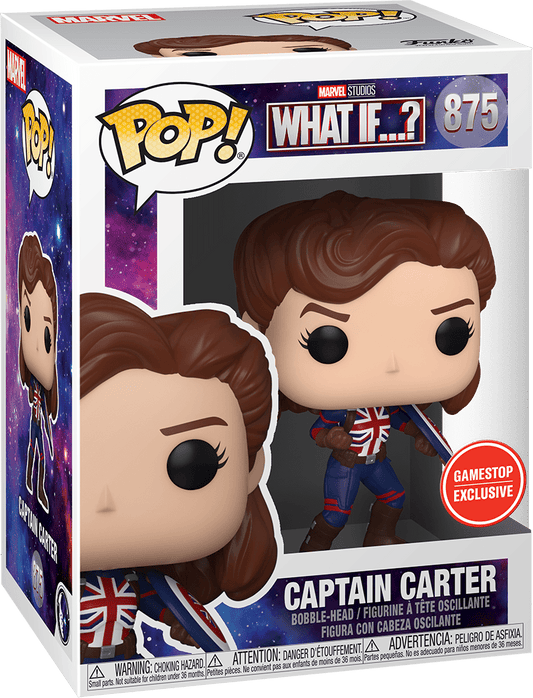 FUNKO POP! MARVEL: WHAT IF...? - CAPTAIN CARTER **EB GAMES / GAMESTOP EXCLUSIVE** #875