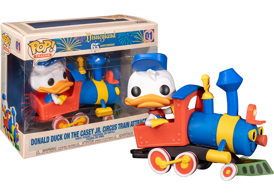 Funko Pop! Train - Disneyland 65th Anniversary Donald Duck on Casey JR Circus Train Atraction #01