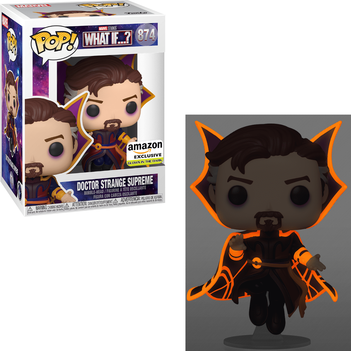 FUNKO POP! MARVEL: WHAT IF? - DOCTOR STRANGE SUPREME [GITD