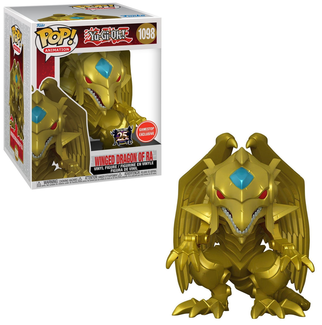 FUNKO POP! ANIMATION: YU-GI-OH - 6" WINGED DRAGON OF RA **GAMESTOP EXCLUSIVE** #1098