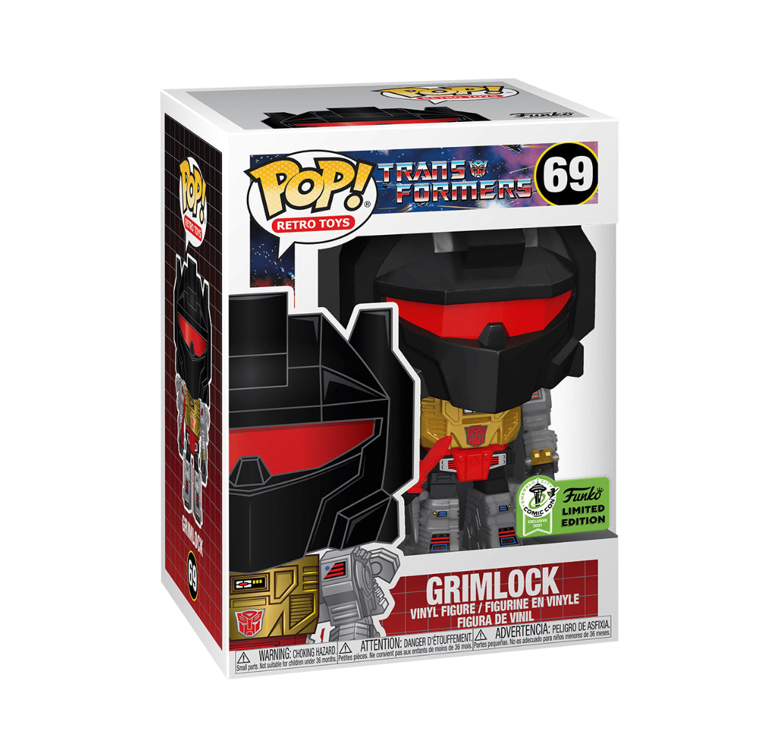 FUNKO POP RETRO TOYS TRANSFORMERS GRIMLOCK 2021 ECCC EXCLUSIVE MyPops