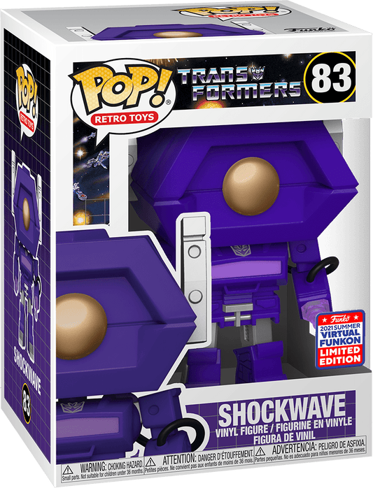 FUNKO POP! RETRO TOYS: TRANSFORMERS - SHOCKWAVE **2021 VIRTUAL FUNKON EXCLUSIVE** #83