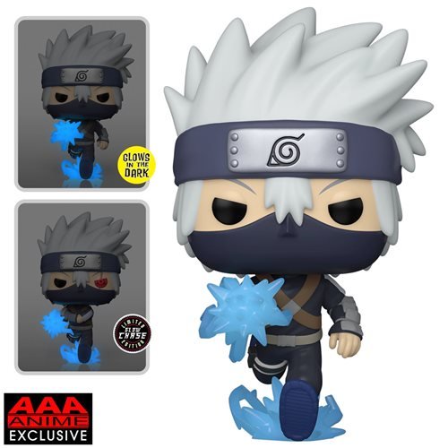 **CHASE & COMMON BUNDLE** FUNKO POP! ANIMATION: NARUTO SHIPPUDEN YOUNG KAKASHI HATAKE with CHIDORI **AAA EXCLUSIVE**