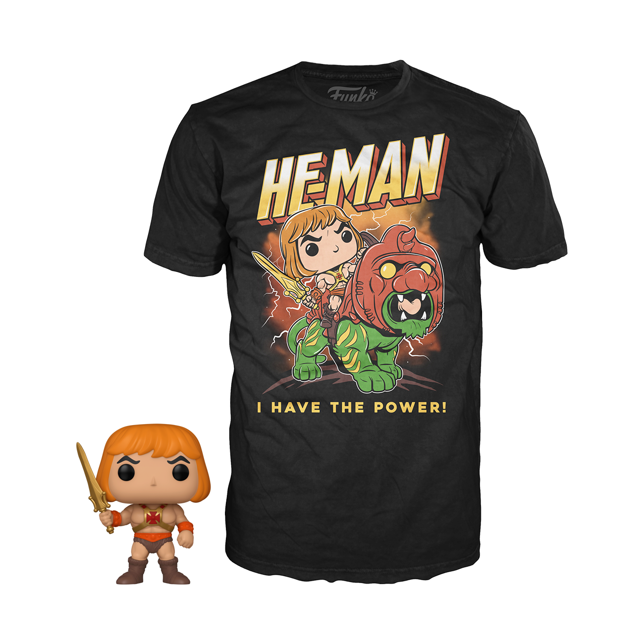 POP! & Tee: Masters of the Universe - He-Man (Glow) - sz Extra Large - Walmart Exclusive