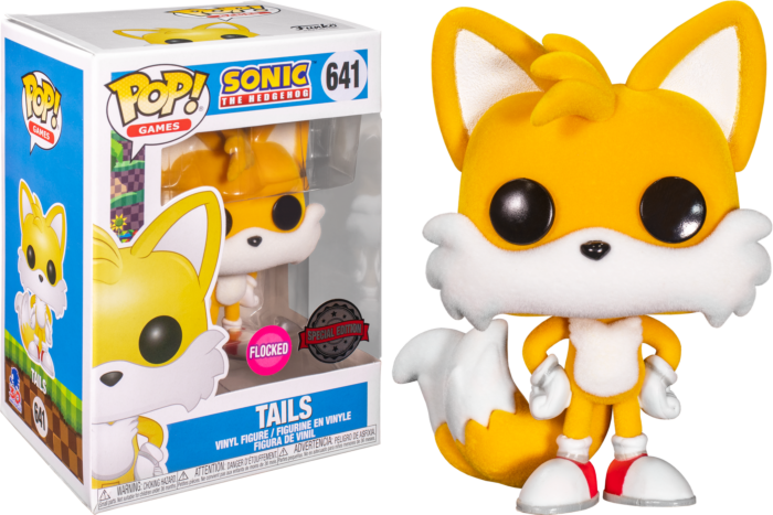 Funko Pop! Sonic the Hedgehog - TAILS FLOCKED *SPECIAL EDITION*